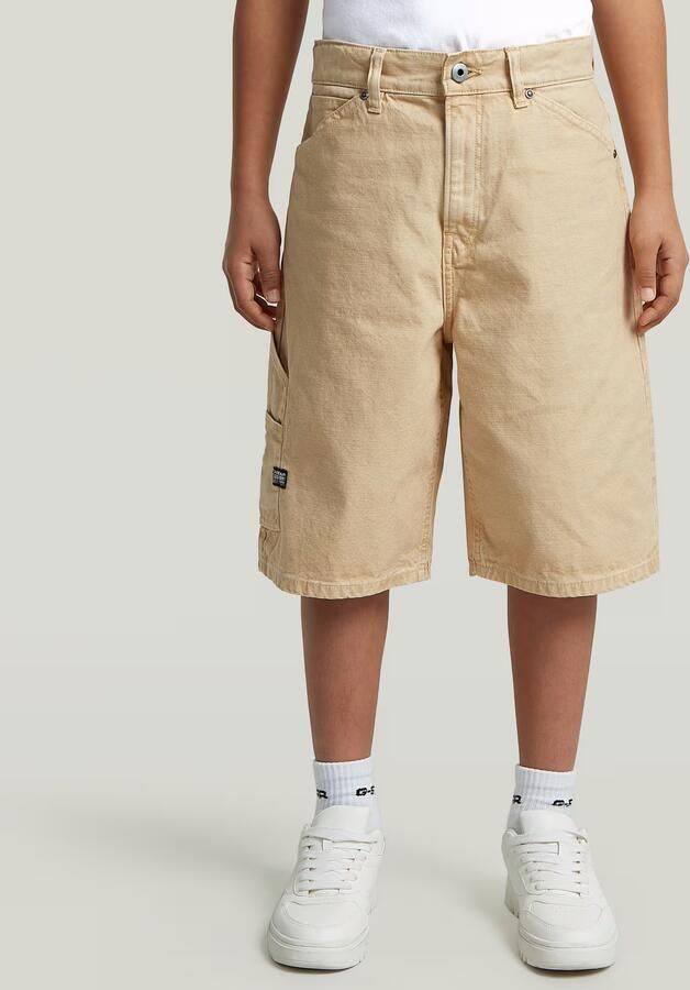 G-Star RAW Bam Utility Jorts voor jongens Beige jongens