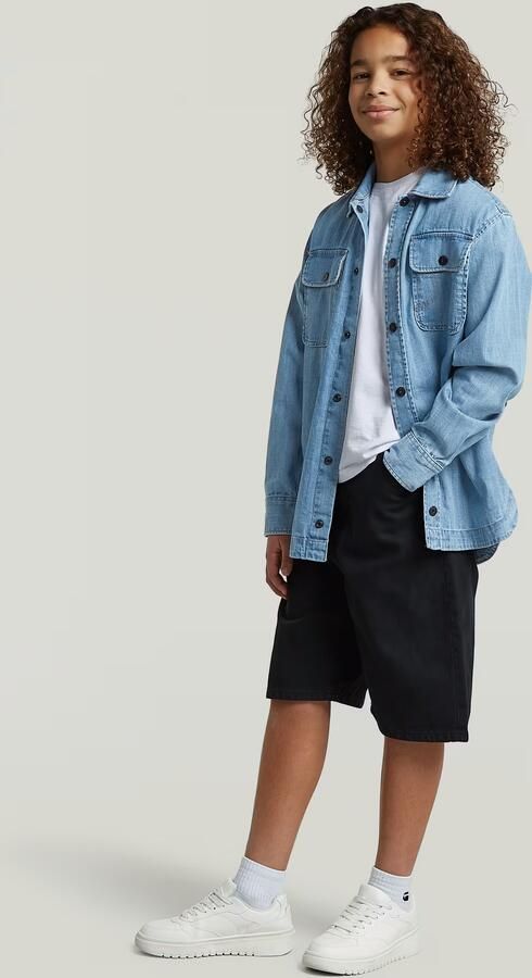 G-Star RAW Bam Utility Jorts voor jongens Donkerblauw jongens - Foto 4