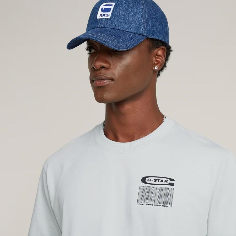 G-Star RAW Barcode Back Graphic Loose T-Shirt Grijs Heren - Foto 5