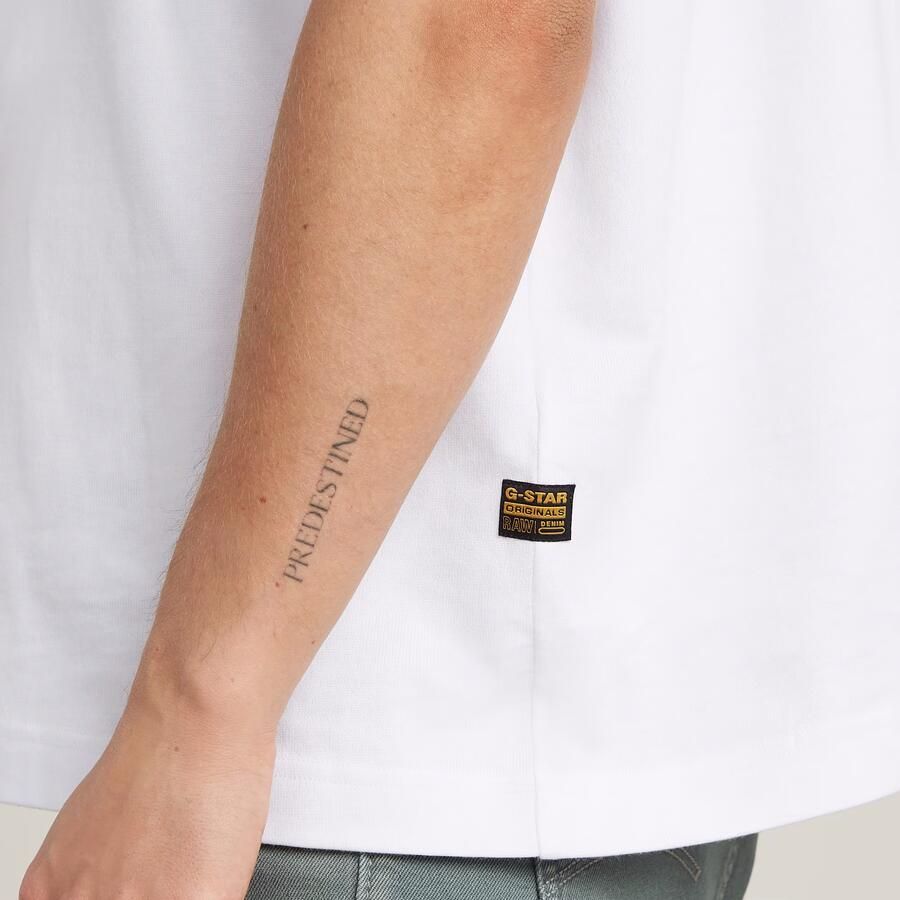 G-Star RAW Barcode Boxy T-Shirt Wit Heren - Foto 3