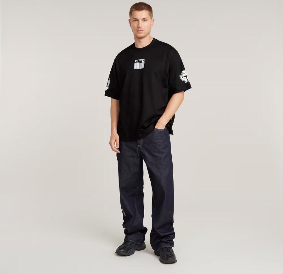 G-Star RAW Barcode Boxy T-Shirt Zwart Heren - Foto 4