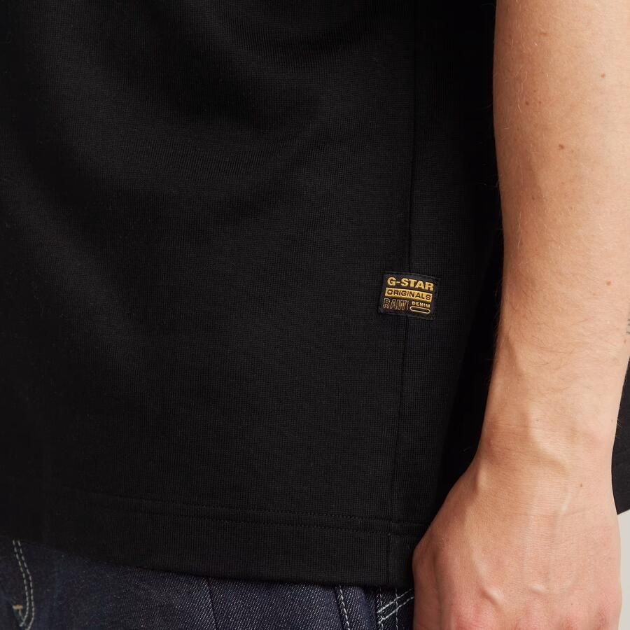 G-Star RAW Barcode Boxy T-Shirt Zwart Heren