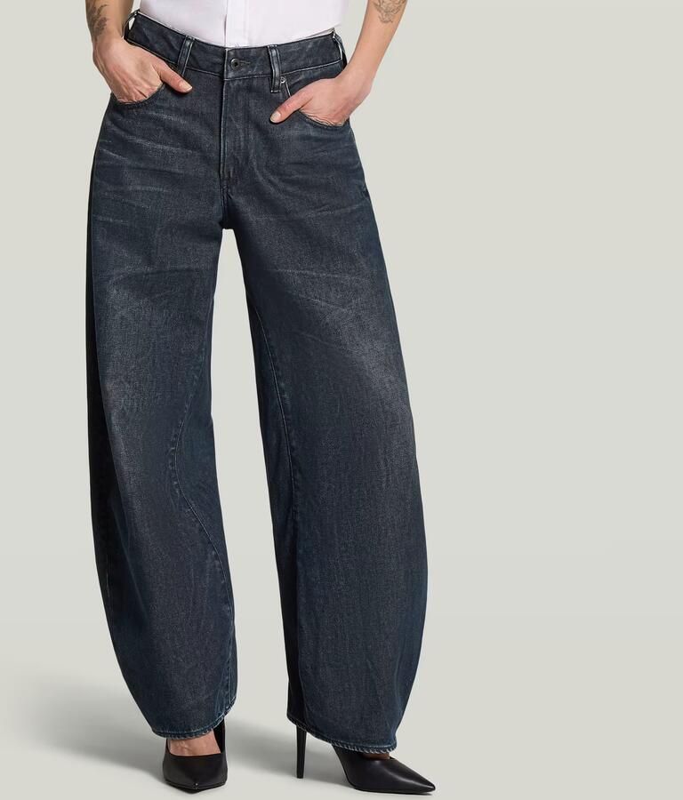 G-Star RAW Barrel Loose Jeans Donkerblauw Dames