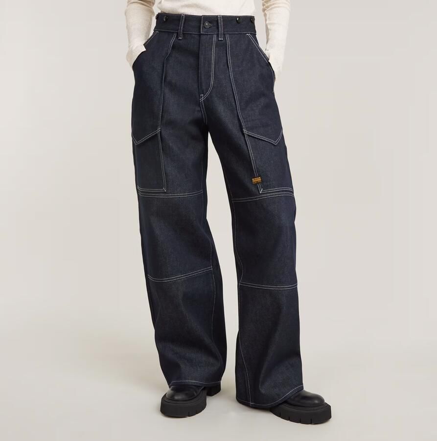 G-Star RAW Barrel Utility High Loose Jeans Donkerblauw Dames - Foto 7