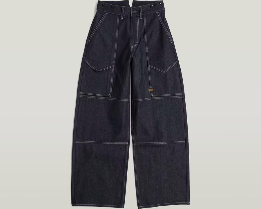 G-Star RAW Barrel Utility High Loose Jeans Donkerblauw Dames - Foto 6