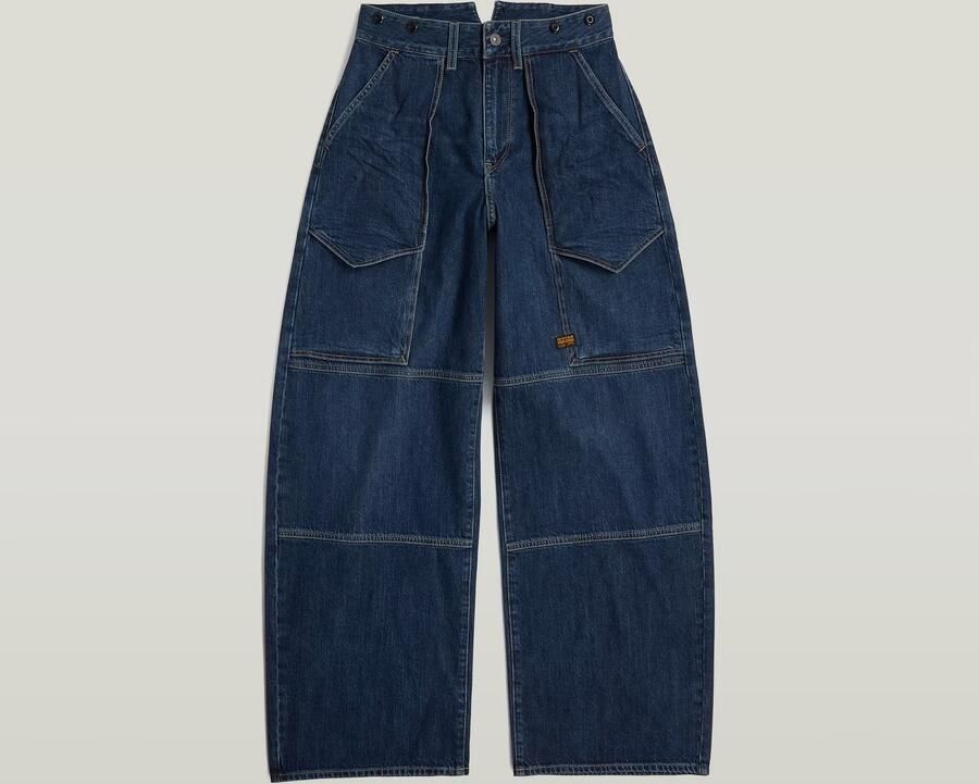 G-Star RAW Barrel Utility High Loose Jeans Donkerblauw Dames - Foto 6