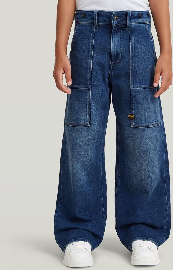 G-Star RAW Barrel Utility High Loose Jeans voor meisjes Midden blauw meisjes