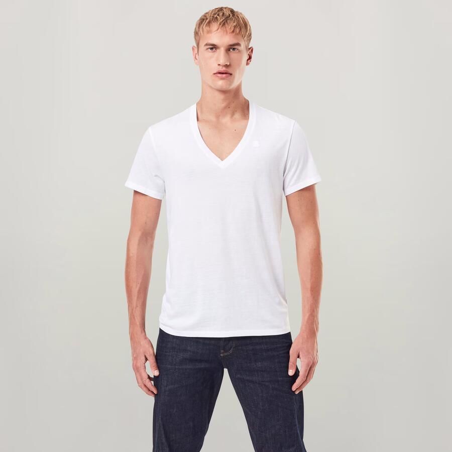 G-Star RAW Shirt met V-hals Base htr v t s s 2-pack (2-delig Set van 2) - Foto 7