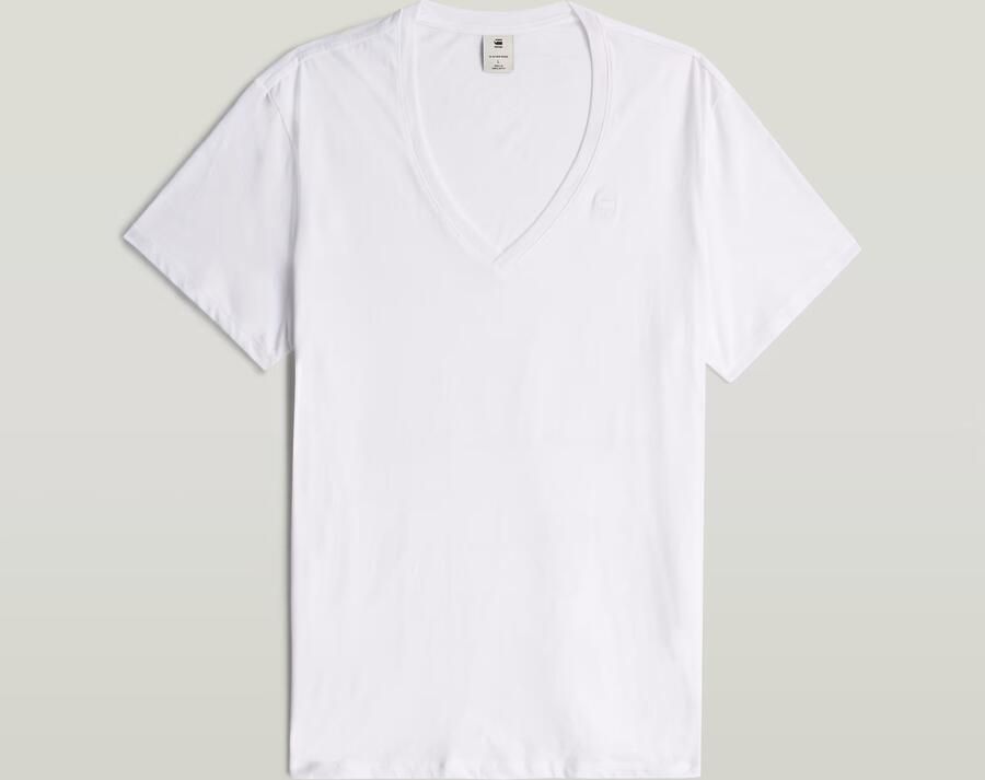 G-Star RAW Shirt met V-hals Base htr v t s s 2-pack (2-delig Set van 2) - Foto 6