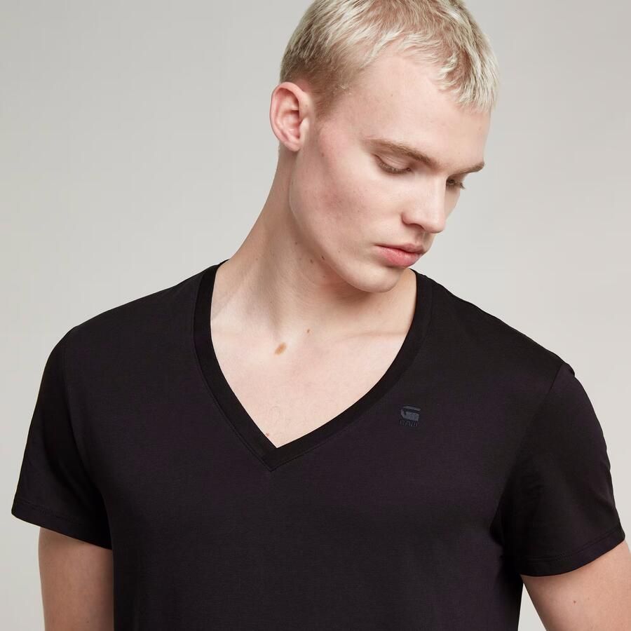 G-Star RAW Shirt met V-hals Base htr v t s s 2-pack (2-delig Set van 2) - Foto 3