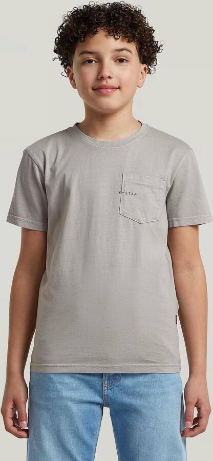 G-Star RAW Base Pocket T-Shirt voor jongens Grijs jongens