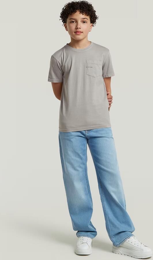 G-Star RAW Base Pocket T-Shirt voor jongens Grijs jongens - Foto 4