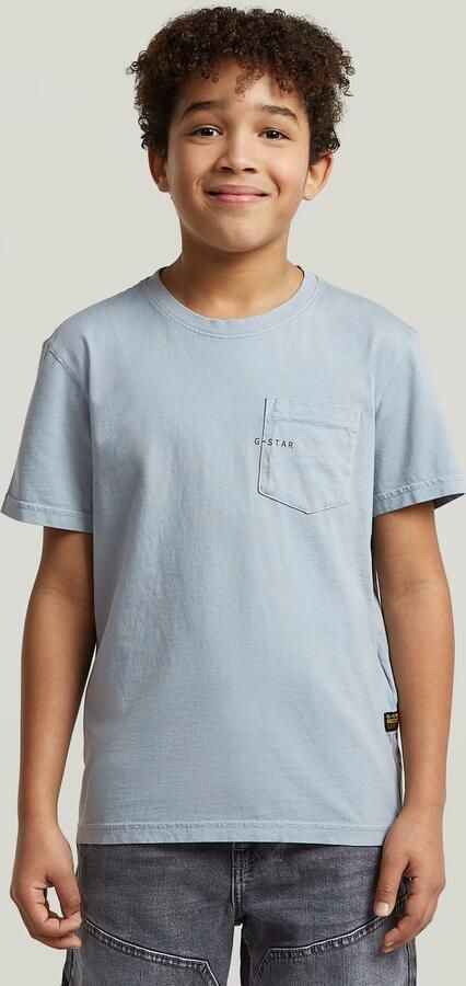 G-Star RAW Base Pocket T-Shirt voor jongens Lichtblauw jongens
