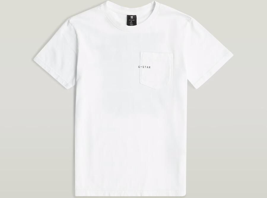 G-Star RAW Base Pocket T-Shirt voor jongens Wit jongens - Foto 3