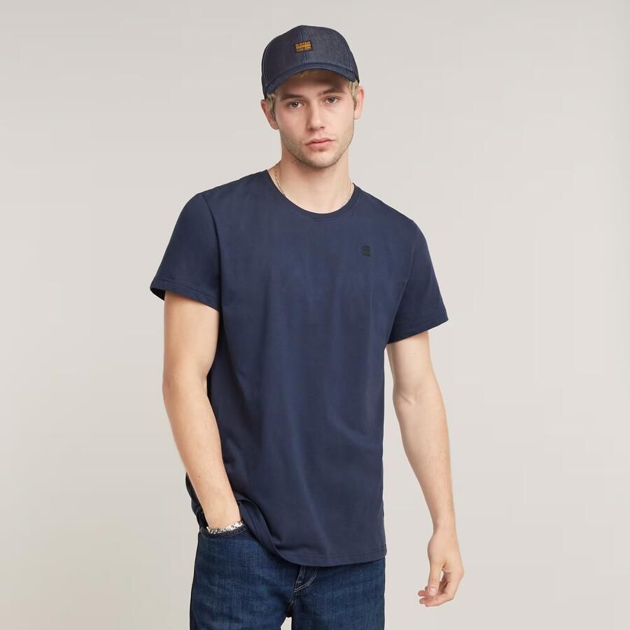 G-Star Heren Basic Ronde Hals T-Shirt Blue Heren - Foto 8