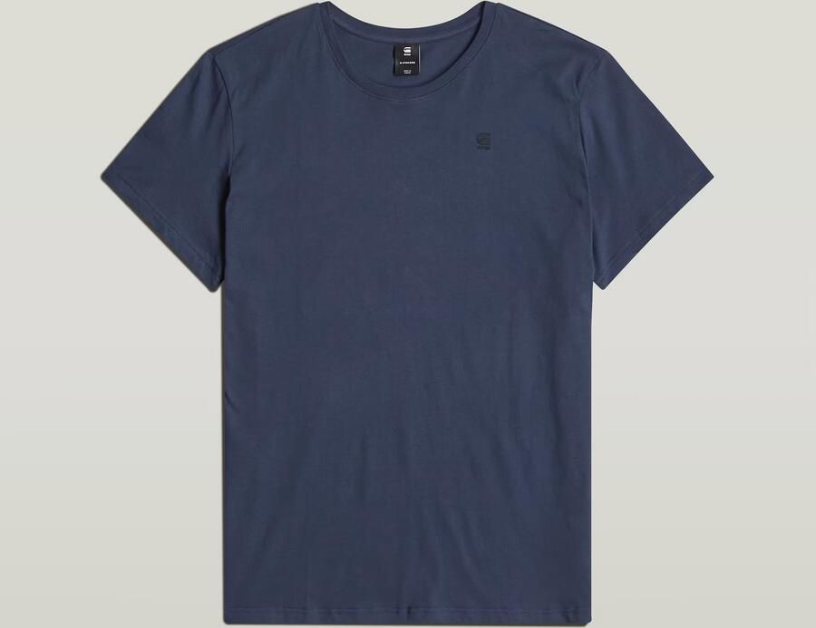 G-Star Heren Basic Ronde Hals T-Shirt Blue Heren - Foto 7