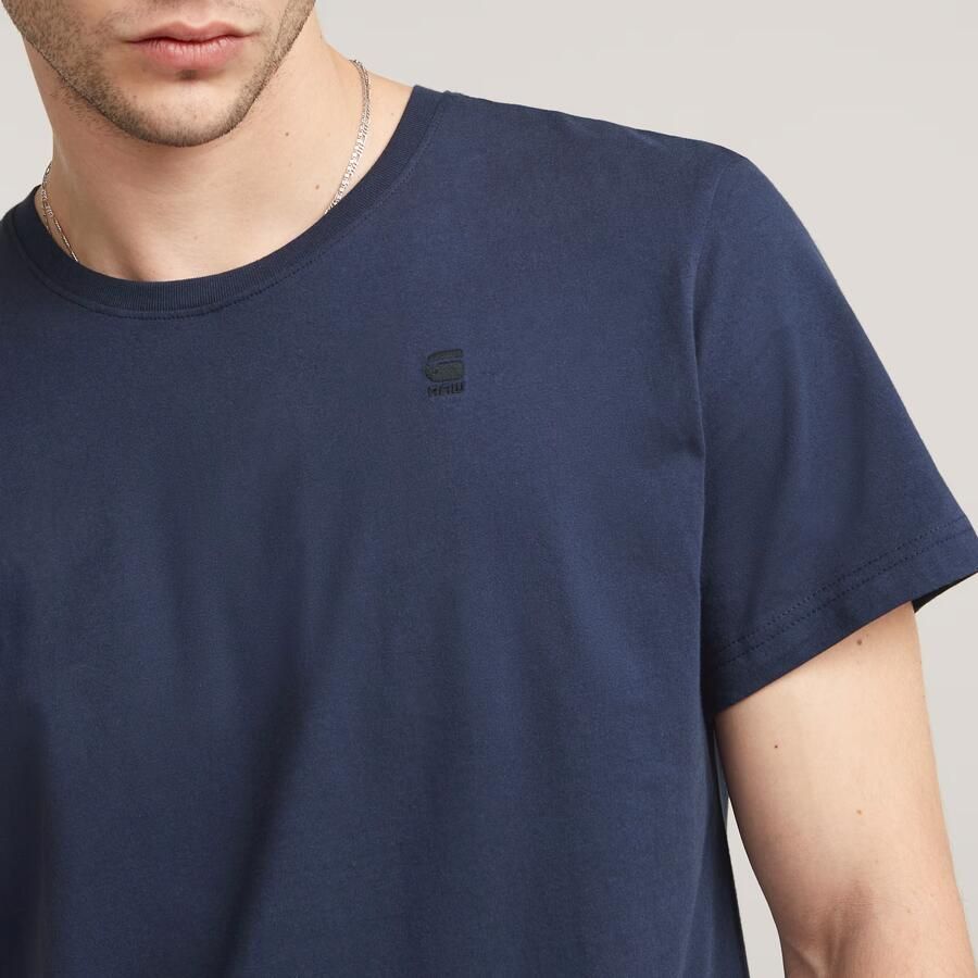 G-Star Heren Basic Ronde Hals T-Shirt Blue Heren - Foto 3