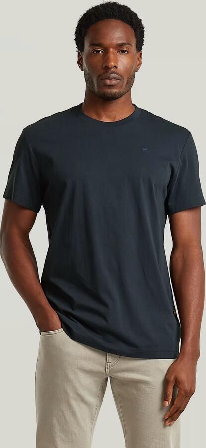 G-Star RAW Base-S T-Shirt Donkerblauw Heren - Foto 3