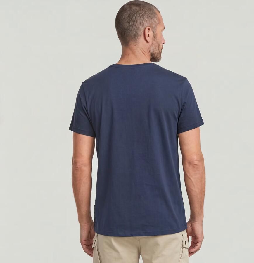 G-Star Raw T-shirt D16411 336 CASE-S R T-6067 SARTHO BLUE - Foto 8
