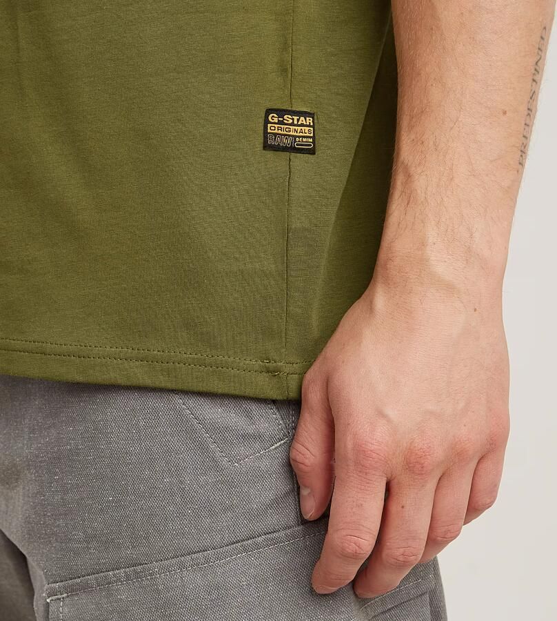 G-Star RAW Base-s T-shirt Groen Heren - Foto 7
