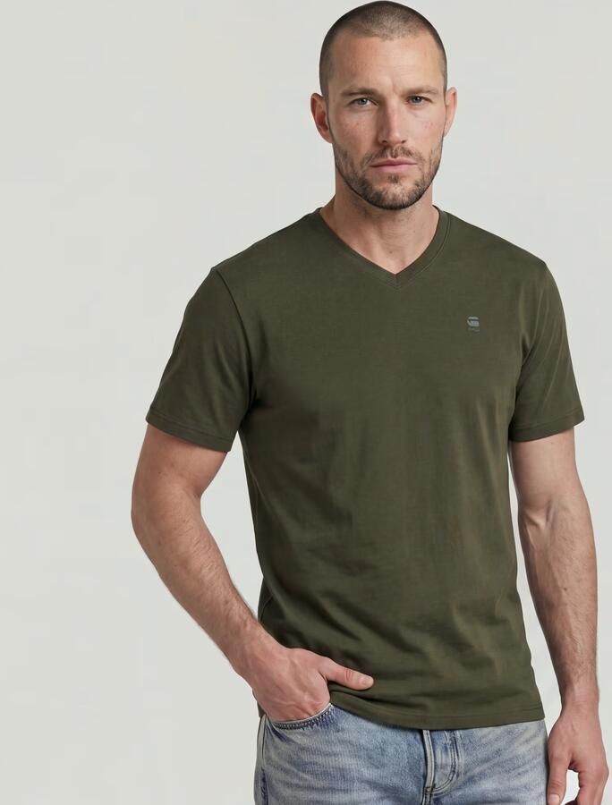 G-Star RAW Base-S V T-Shirt Grijs Heren - Foto 6
