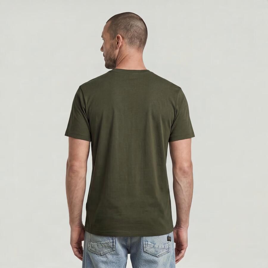 G-Star RAW Base-S V T-Shirt Grijs Heren - Foto 3