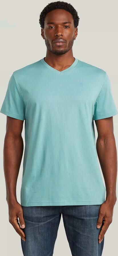 G-Star RAW Base-S V T-Shirt Midden blauw Heren