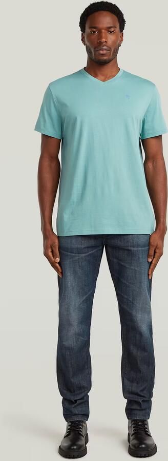 G-Star RAW Base-S V T-Shirt Midden blauw Heren - Foto 7