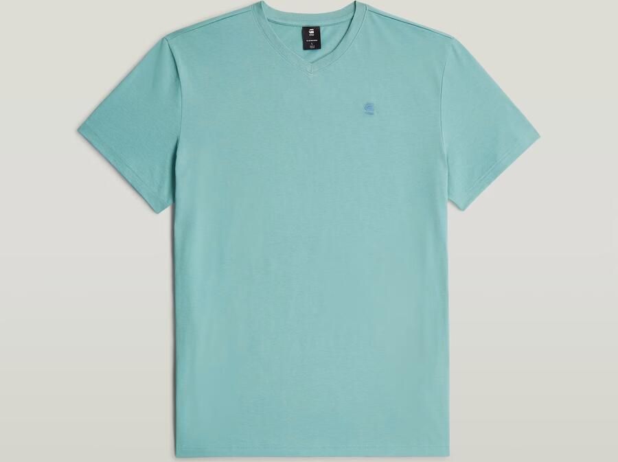 G-Star RAW Base-S V T-Shirt Midden blauw Heren - Foto 4