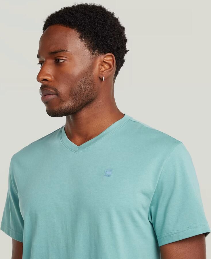 G-Star RAW Base-S V T-Shirt Midden blauw Heren - Foto 3