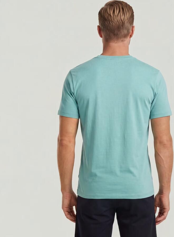 G-Star RAW Base-S V T-Shirt Midden blauw Heren - Foto 3
