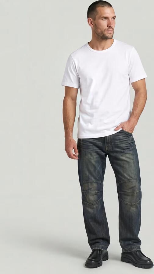 G-Star RAW Base Shrunken Slim T-Shirt Wit Heren - Foto 6