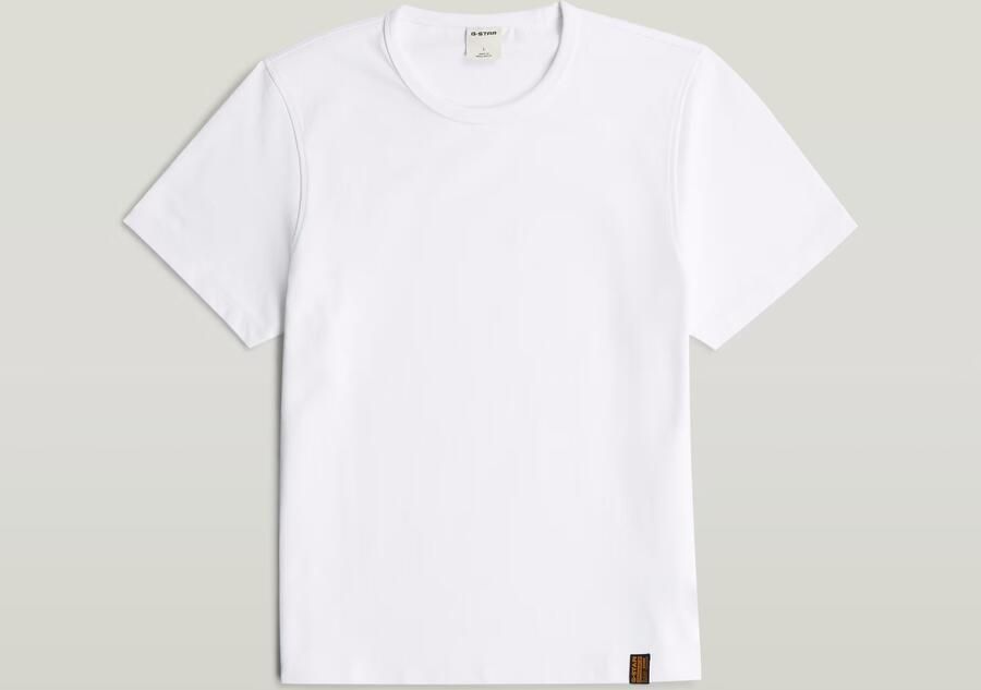 G-Star RAW Base Shrunken Slim T-Shirt Wit Heren - Foto 5