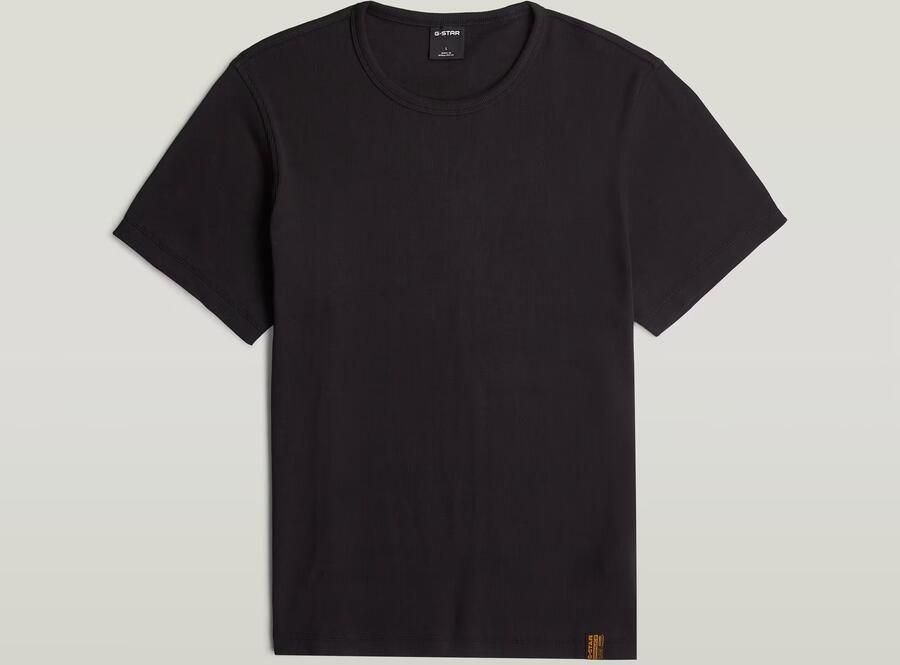 G-Star RAW Base Shrunken Slim T-Shirt Zwart Heren - Foto 6