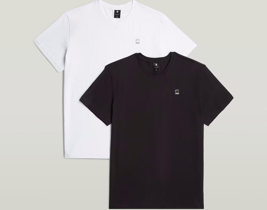 G-Star RAW Base T-Shirt 2-Pack Meerkleurig Heren - Foto 3