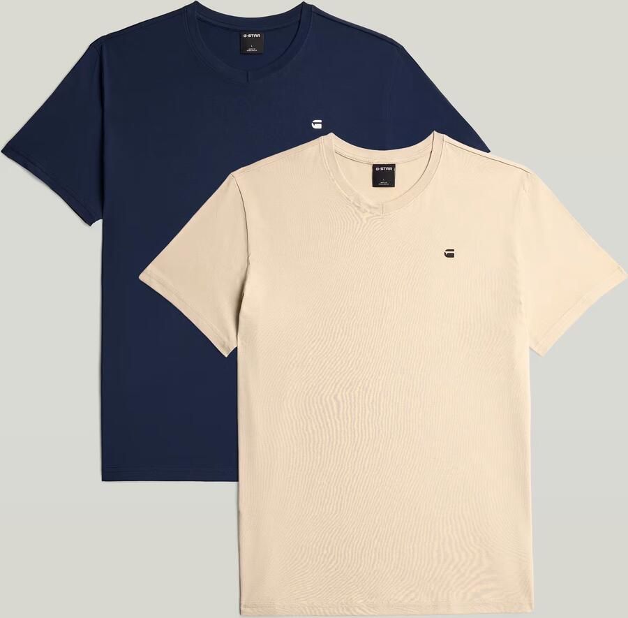 G-Star RAW Base T-Shirt Set Van 2 Meerkleurig Heren