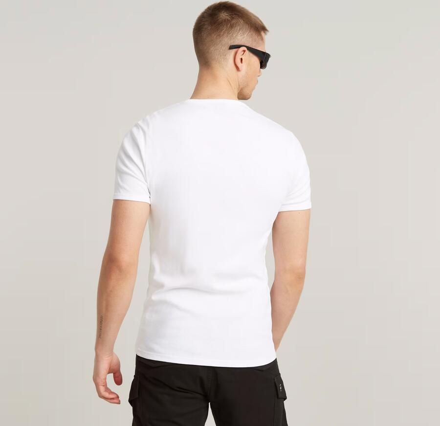 G-Star Set van 2 t-shirts met korte mouwen Base r t White Heren - Foto 6