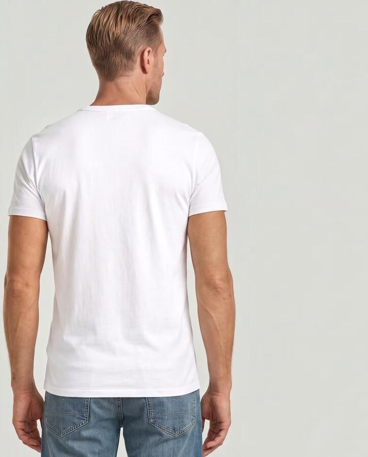 G-Star Set van 2 t-shirts met korte mouwen Base r t White Heren - Foto 8