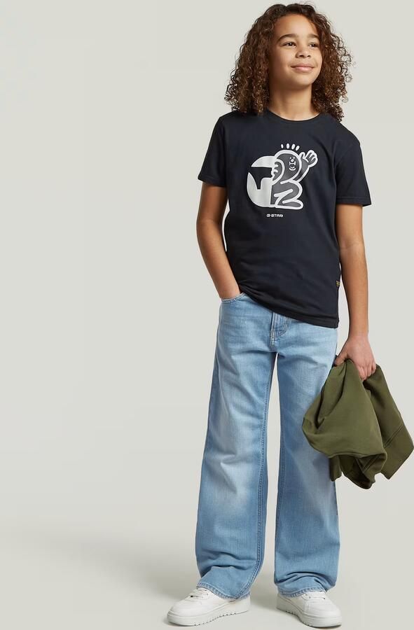 G-Star RAW Base T-Shirt voor jongens Donkerblauw jongens - Foto 4