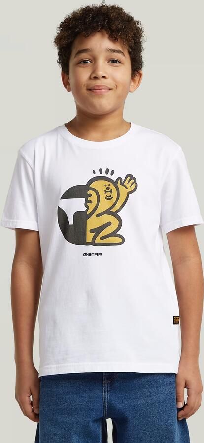 G-Star RAW Base T-Shirt voor jongens Wit jongens