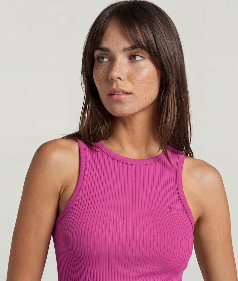 G-Star RAW Base Tanktop Roze Dames - Foto 4