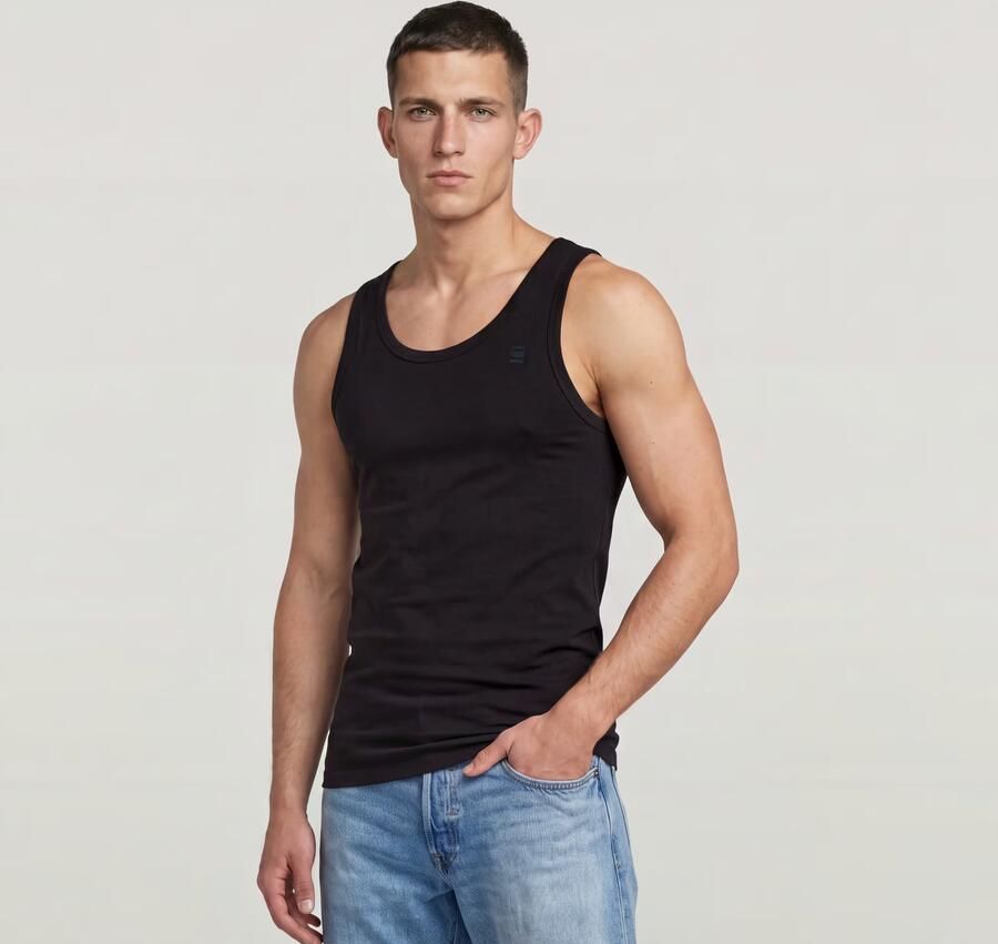 G-Star RAW Base Tanktop Set Van 2 Zwart Heren - Foto 4