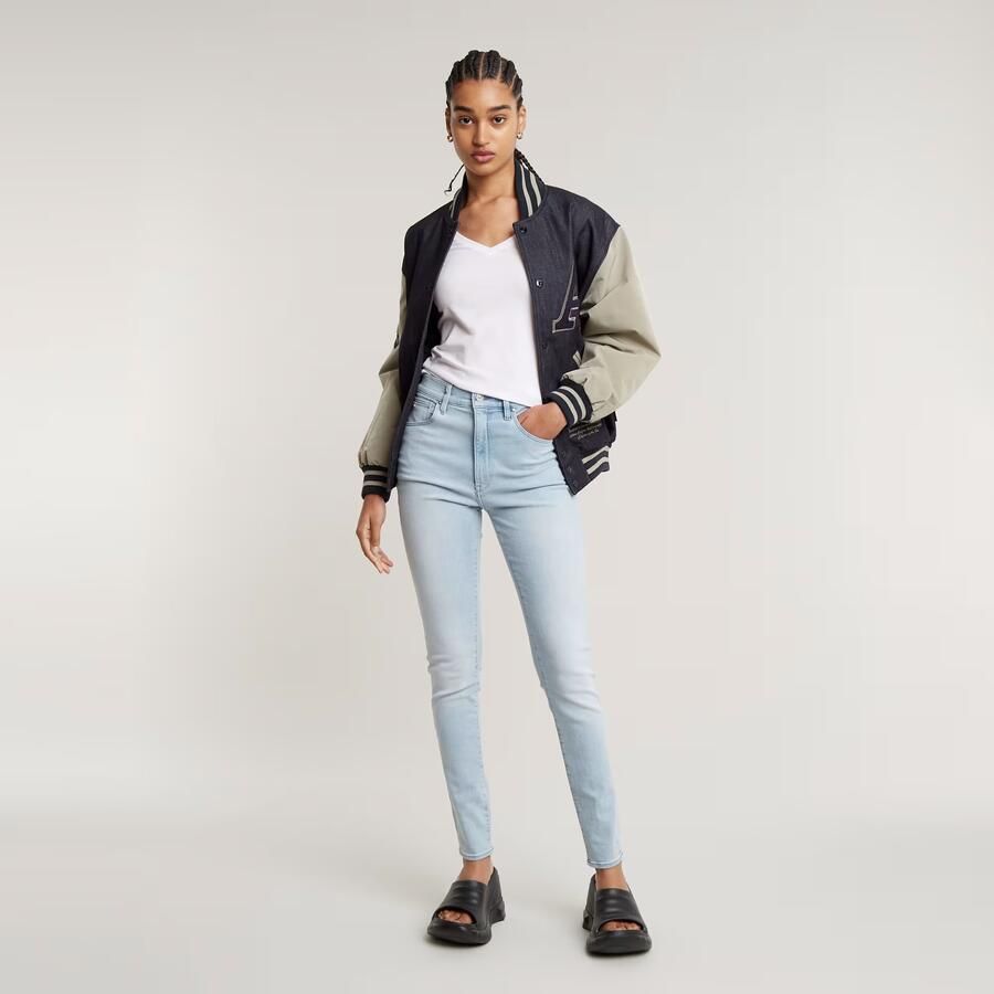 G-Star RAW Shirt met V-hals Base v t wmn cap sl met kleine logoprint voor - Foto 3