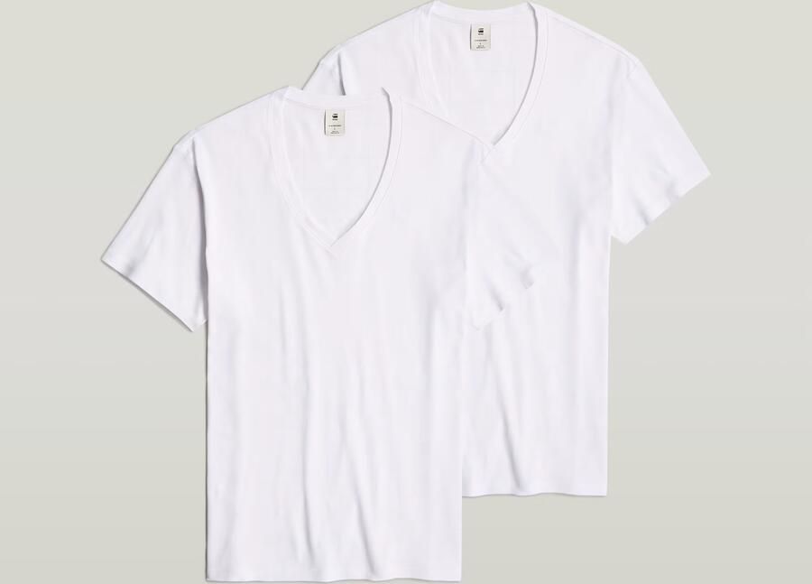 G-Star RAW Shirt met V-hals in tweepack (set 2-delig) - Foto 5