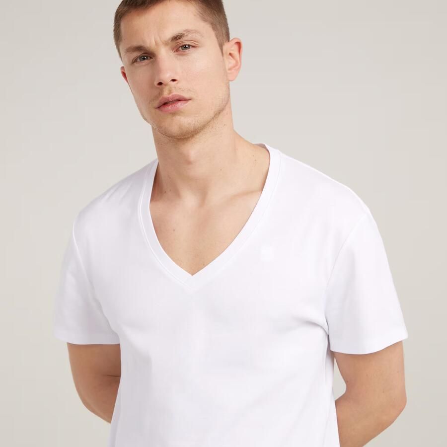 G-Star RAW Shirt met V-hals in tweepack (set 2-delig) - Foto 2