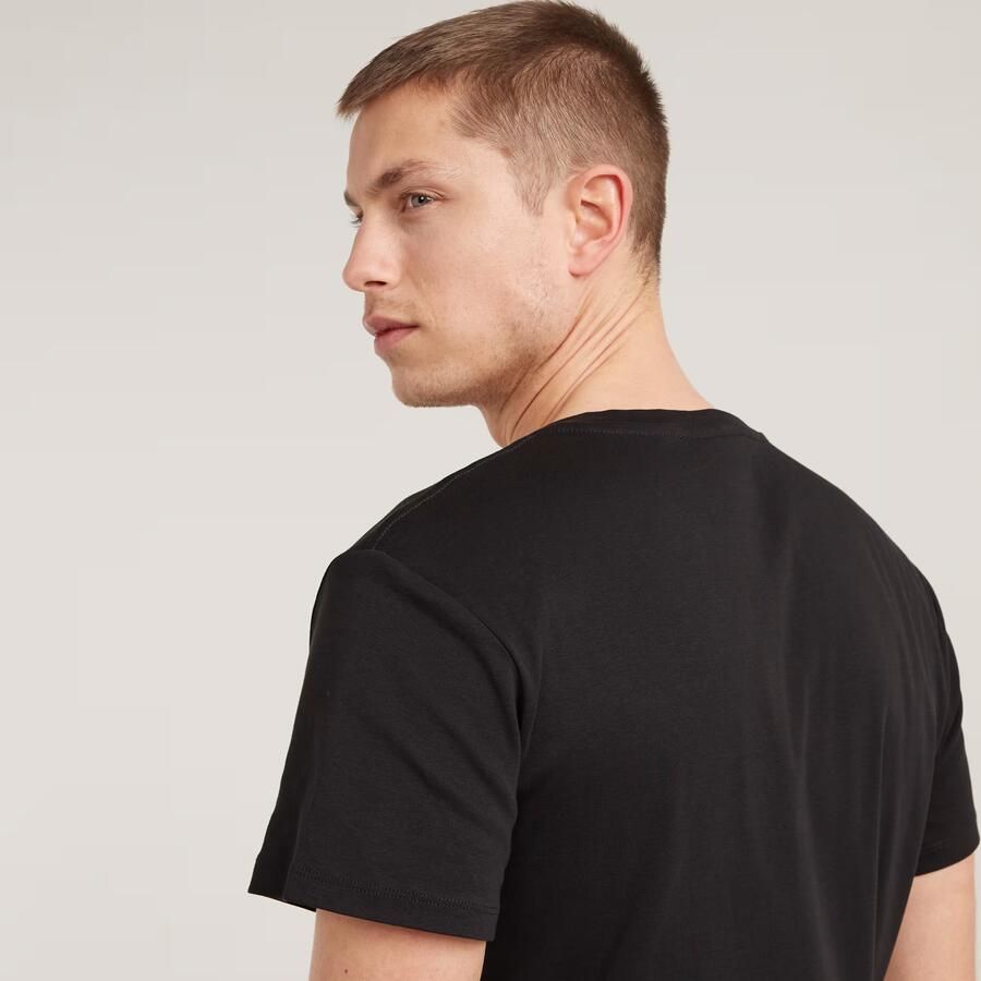G-Star RAW Base V-Hals T-Shirt Set Van Twee Zwart Heren - Foto 3