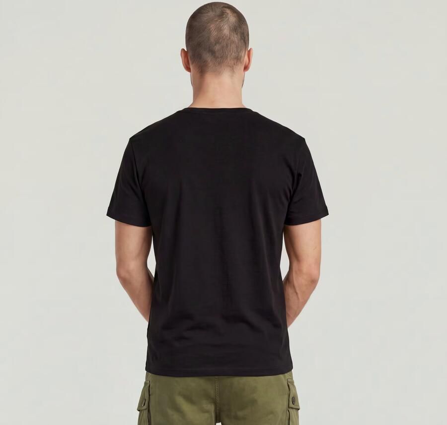 G-Star RAW Base V-Hals T-Shirt Set Van Twee Zwart Heren - Foto 6