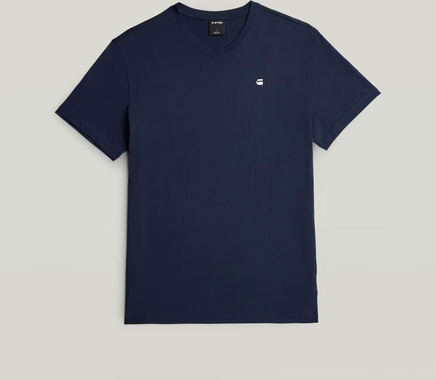 G-Star RAW Base V T-shirt Donkerblauw Heren - Foto 3