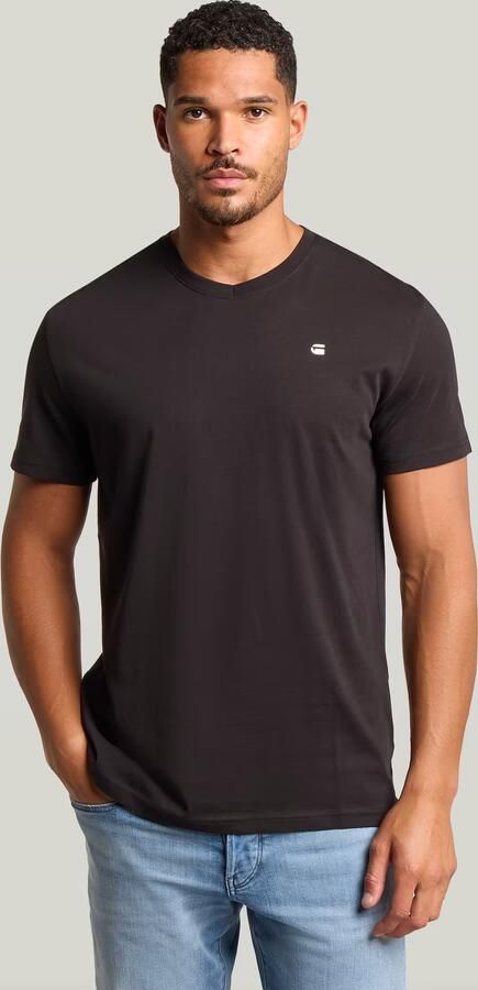 G-Star RAW Base V T-shirt Zwart Heren