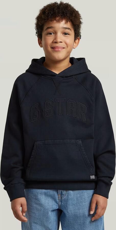 G-Star RAW Basic Coll Hoodie voor jongens Donkerblauw jongens